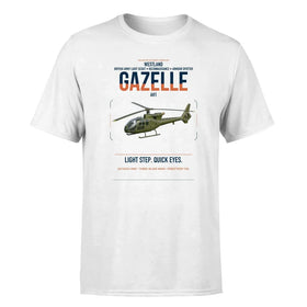 Single-Side Printing — Westland Gazelle AH1 Double-Side T-Shirt