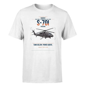 Single-Side Printing — Sikorsky S-70i FIREHAWK Double-Side T-Shirt