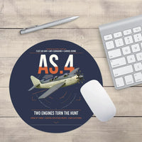Thumbnail for Fairey Gannet AS.4 design on navy blue round mouse pad