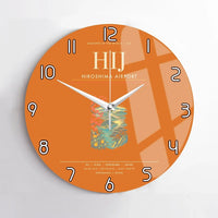 Thumbnail for Hiroshima Airport HIJ Wall-Clock No-Frame - Orange