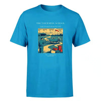 Thumbnail for VINTAGE G4178 - The Tailwheel School - Premium T-Shirt design on turquoise premium t shirt