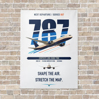Thumbnail for Boeing 787-9 Dreamliner vertical canvas print - no frame - white background