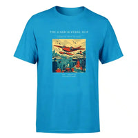 Thumbnail for VINTAGE G4361 - The Harbor Ferry Hop - Premium T-Shirt design on turquoise premium t shirt
