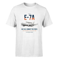 Thumbnail for E-7A Wedgetail design on white double-side t-shirt, single-side print