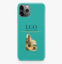Thumbnail for Langeoog Airport (LGO) design on turquoise iPhone 16 Pro MagSafe case