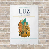 Thumbnail for Lublin Airport LUZ vertical canvas print - no frame - white background