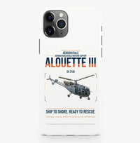 Thumbnail for Aérospatiale SA 316B Alouette III design on white magsafe iphone case, for iPhone Pro Max