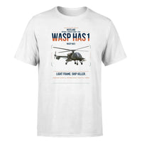 Thumbnail for Westland Wasp HAS1 design on white t-shirt, single-side print