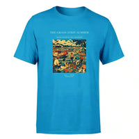 Thumbnail for VINTAGE G4142 - The Grass Strip Summer - Premium T-Shirt design on turquoise premium t shirt