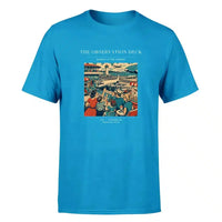 Thumbnail for VINTAGE G4081 - The Observation Deck - Premium T-Shirt design on turquoise premium t shirt