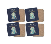 Thumbnail for Antwerp International Airport ANR Coaster 4-Pieces-Set - Navy Blue