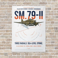 Thumbnail for Savoia-Marchetti SM.79-II Sparviero vertical canvas print - no frame - white background