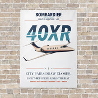 Thumbnail for Bombardier Learjet 40XR vertical canvas print - no frame - white background