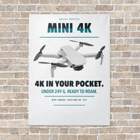 Thumbnail for DJI Mini 4K vertical canvas print - no frame - white background