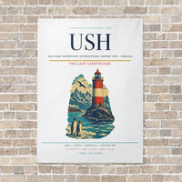 Thumbnail for Malvinas Argentinas International Airport USH — Ushuaia vertical canvas print - no frame - white background
