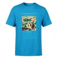 Thumbnail for VINTAGE G4287 - The Powder Morning Lift - Premium T-Shirt design on turquoise premium t shirt