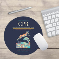 Thumbnail for Casper–Natrona County International Airport (CPR) design on navy blue round mouse pad