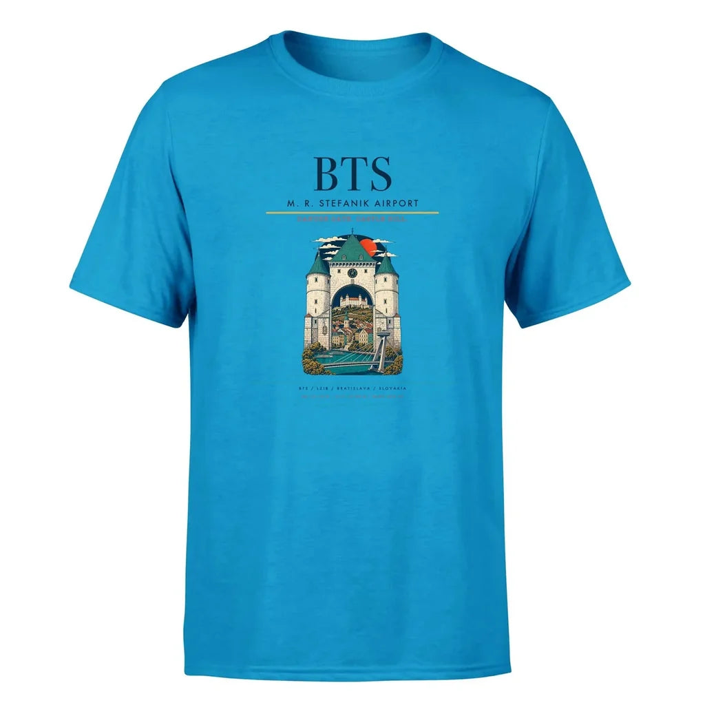 Bratislava Airport (BTS) Premium T-Shirt Turquoise