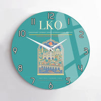 Thumbnail for Chaudhary Charan Singh International Airport LKO Wall-Clock No-Frame - Turquoise