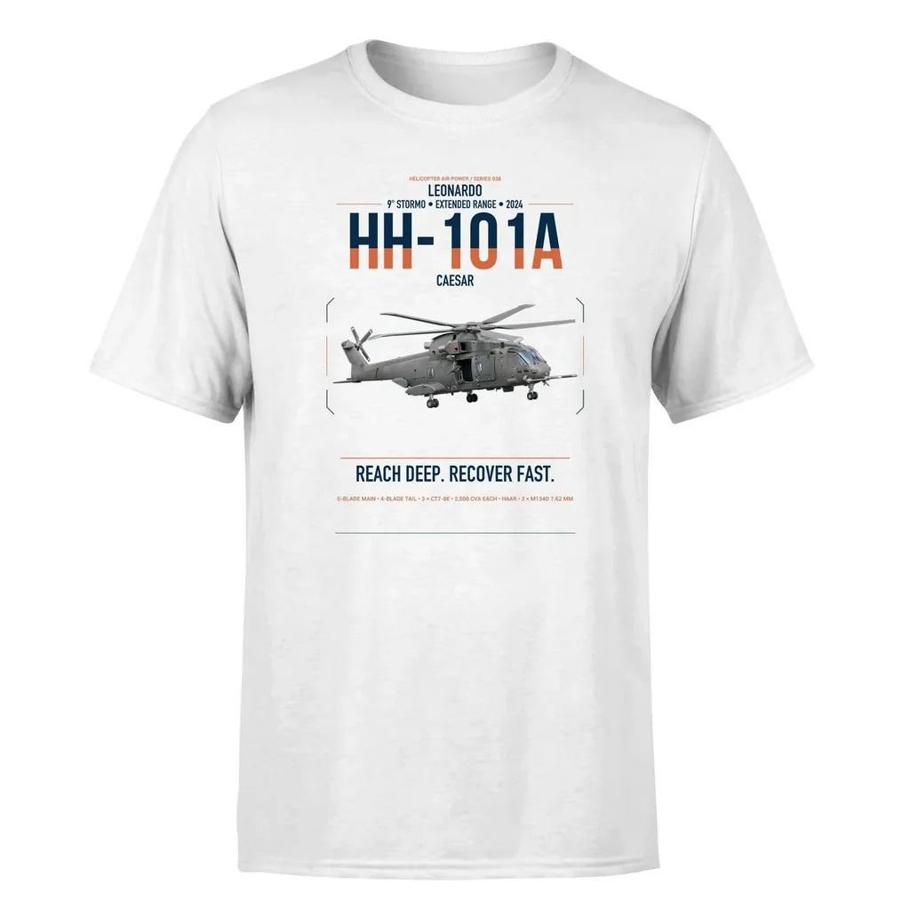 Leonardo HH-101A Caesar design on white t-shirt, single-side print