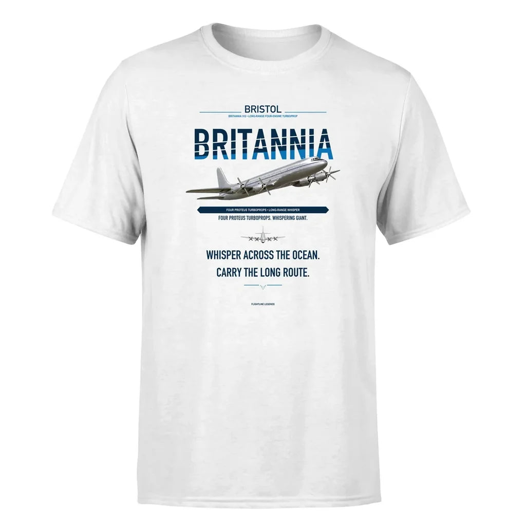 Bristol Britannia 312 design on white single side