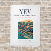 Thumbnail for Inuvik (Mike Zubko) Airport YEV vertical canvas print - no frame - white background