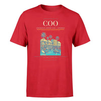Thumbnail for Cadjehoun Airport (COO) T-Shirt single-side front print in Red | cadjehoun-airport-coo-double-side-t-shirt