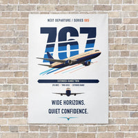 Thumbnail for Boeing 767-300ER vertical canvas print - no frame - white background