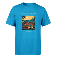 Thumbnail for VINTAGE G4524 - The Jungle Airstrip - Premium T-Shirt design on turquoise premium t shirt