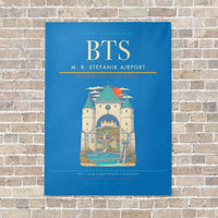Thumbnail for M. R. Stefanik Airport BTS - Canvas No Frame - Turquoise