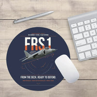 Thumbnail for British Aerospace Sea Harrier FRS.1 design on navy blue round mouse pad