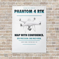 Thumbnail for DJI Phantom 4 RTK vertical canvas print - no frame - white background