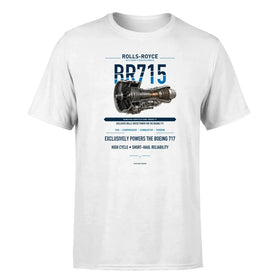 Single-Side Printing — Rolls-Royce BR715 Engine Double-Side T-Shirt