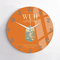 Thumbnail for Wuhan Tianhe International Airport WUH Wall-Clock No-Frame - Orange