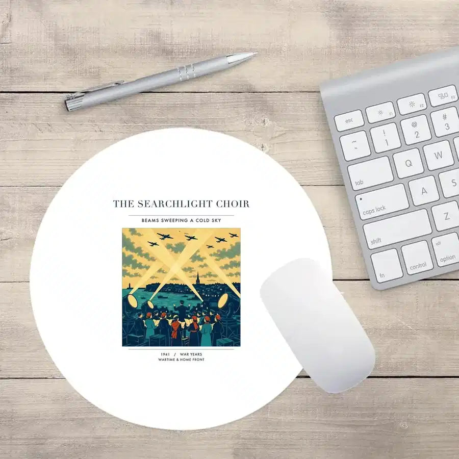 VINTAGE G4504 - The Searchlight Choir - Designed Mouse Pads design on white round