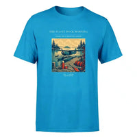 Thumbnail for VINTAGE G4195 - The Float Dock Morning - Premium T-Shirt design on turquoise premium t shirt
