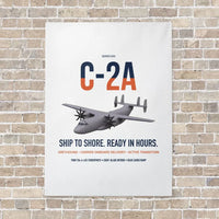 Thumbnail for C-2A Greyhound vertical canvas print - no frame - white background