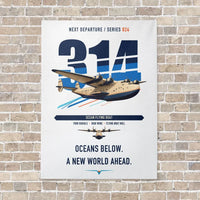 Thumbnail for Boeing 314 Clipper vertical canvas print - no frame - white background