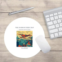 Thumbnail for VINTAGE G4361 - The Harbor Ferry Hop - Designed Mouse Pads design on white round