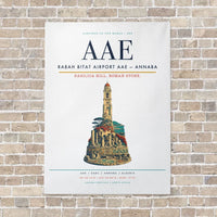 Thumbnail for Rabah Bitat Airport AAE — Annaba vertical canvas print - no frame - white background