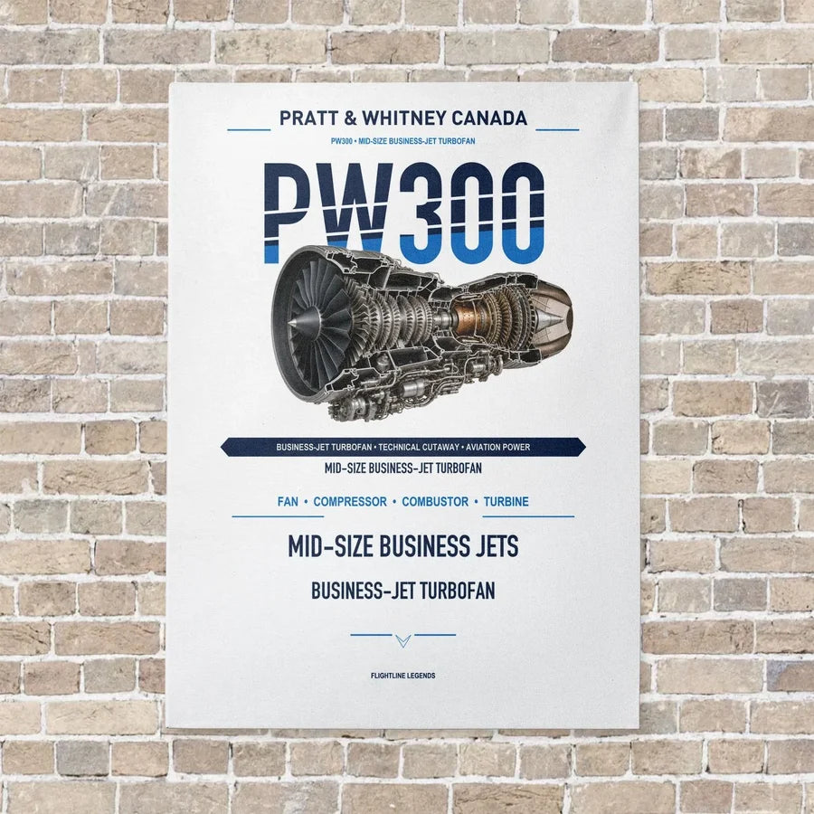 PW300 vertical canvas print - no frame - white background