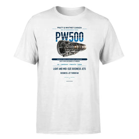 Single-Side Printing — Pratt & Whitney Canada PW500 Engine Double-Side T-Shirt