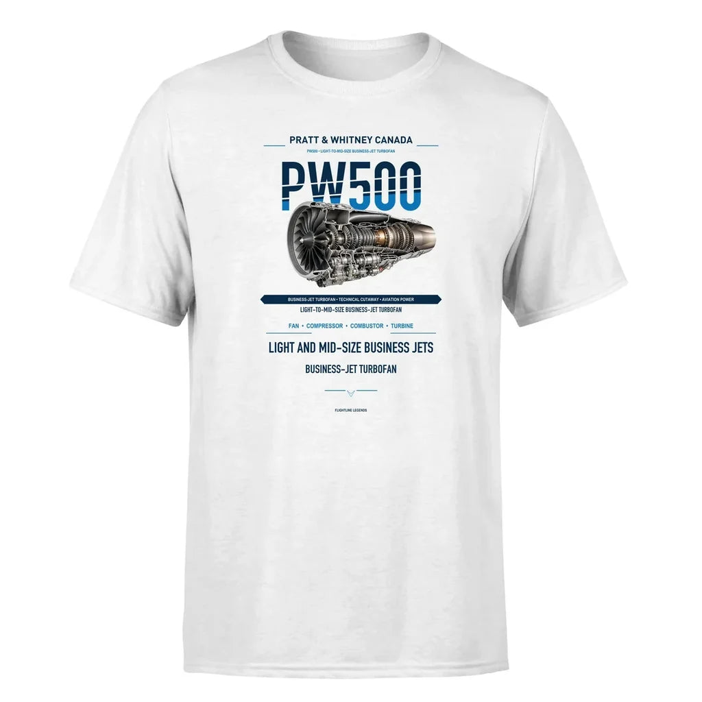 PW500 design on white single side