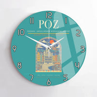 Thumbnail for Poznan - awica Henryk Wieniawski Airport POZ Wall-Clock No-Frame - Turquoise