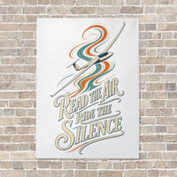 Thumbnail for Read The Air Ride The Silence vertical canvas print - no frame - white background