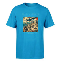 Thumbnail for VINTAGE G4332 - The Caravan Route Above - Premium T-Shirt design on turquoise premium t shirt