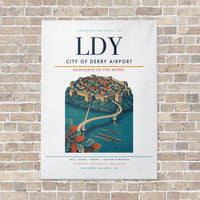 Thumbnail for City of Derry Airport LDY vertical canvas print - no frame - white background
