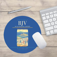 Thumbnail for Milas-Bodrum Airport BJV Mouse-Pad Round - Blue
