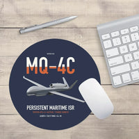Thumbnail for MQ-4C Triton IFC-4 design on navy blue round mouse pad
