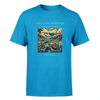 Thumbnail for VINTAGE G4077 - The Canal Stopover - Premium T-Shirt design on turquoise premium t shirt